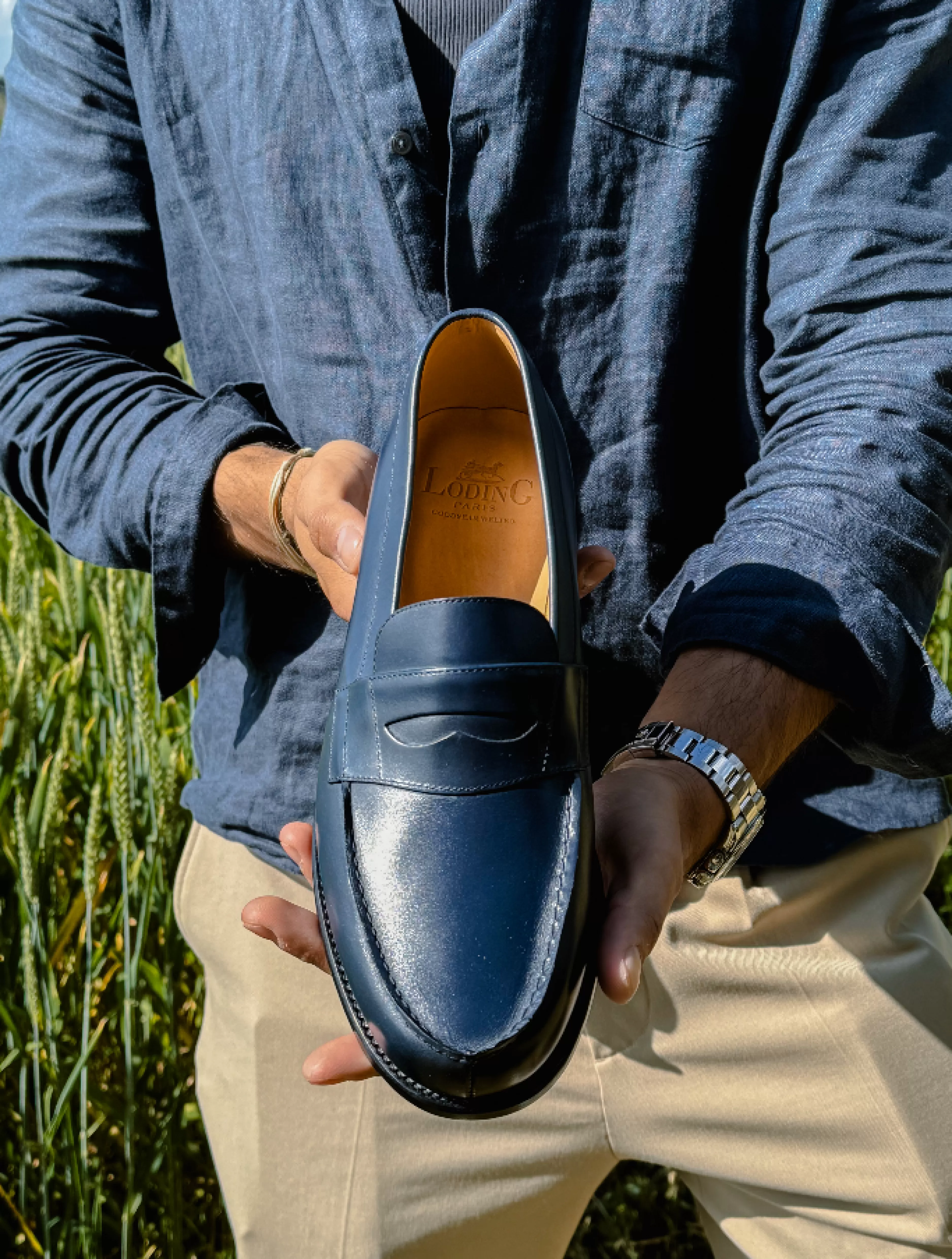 LodinG Mocassin Sulky 300 nouveau bleu Nouveau marine Outlet